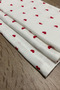 100% Cotton 7-Pack Tiny Heart Double Layer Checkered Muslin Baby Mouth Wipes 25 X 25 cm - 6