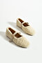 Women's Cream Home Ballet Flats with Straps Suitable for Daily Use - 6