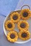 Sunflower Hair Tie Set with Sunflower Figure, Hair Accessory for Children and Adults, 2 Pieces - 2