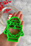 New Green Santa Claus Dough Sculpting Set/Cookies, Ceramic, Polymer Clay, Play Dough 8X10 cm - 5