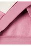 Girl's Cream-Pink Color Block Sequin Embroidered Zippered Hooded Fleece-Lined Sweatshirt - 3