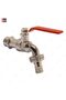 1/2" Garden Tap Ball Valve Outdoor Bib Faucet with Long Lever & Quick Connect (Single) - 2
