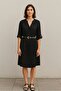Rochie mini cu mâneci pliabile - 2