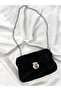 Black Color Soft Textured Handbag - 3
