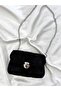 Black Color Soft Textured Handbag - 5