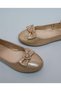 Girl'S Gold Bow Detail Ballerinas - 4