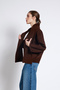 Tricot Sweater with Shawl Detail