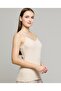 Women'S Nude Ribbed Lace Trim Camisole - 3