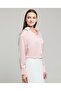 Solid Satin Shirt With Classic Collar And Long Sleeves - 3