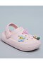 Girl'S Pink Charm Detail Slingback Clogs