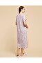 Printed Nightdress With V-Neck And Short Sleeves - 4