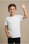 Children's White Cotton Crew Neck Short Sleeve Basic T-Shirt April 23 October 29 Show T-Shirt