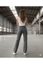 Mila Lycra Loose Women's Smoked Super High Waist Loose Leg Denim Jeans - 2