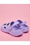 Girl'S Lilac Charm Detail Slingback Clogs - 4