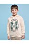 Printed Hoodie With Long Sleeves