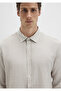 Striped Beige Shirt Slim Fit / Slim Fit 0211692-90940 - 6