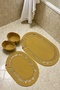 Terra 4-Piece Bathroom Set – 2 Oval Mats & 2 Oval Baskets, Natural Rope Weave, Handmade - Premium - 3