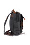 Small Size 30 cm Canvas Tarpaulin Waterproof Fabric Daily Backpack Black U571 - 5