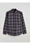 Regular Fit Plaid Men's Shirt - 5