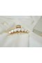 Tk002 Gold Heart Stone Clip Buckle Stylish Hair Clip
