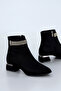 Bln 705 Belt Stone Detailed Low Heel Ankle Boots - 2