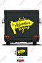 The Adventure Written Road Sign Visual Caravan Sticker Decal