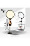 M.A&F Ring Light with Extendable Stand, 10.5" Full-Screen Dimmable LED for Live Streaming - 4