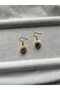 Yılancık Stone Steel Standard Handmade Earrings
