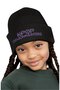 Kpop Demon Hunters Written Outdoor Foldable Beanie, Huntrix Printed Ribbed Knit Winter Hat - 3