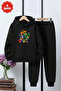 3-Ply Winter Intelligence Cube Printed Detail Boys' Tracksuit Set - 2