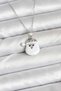 316L Steel Chain Silver Color Snowman Head with Hat Model Christmas Themed Women's Necklace