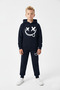 3-Ply Winter Emoji Smiling Face Printed Detail Boys' Tracksuit Set - 2