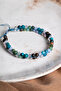Certified Bronzite-Chrysocolla-P.&K. Quartz-Chalcedony-Apatite-Jade Taurus Zodiac Natural Stone Bracelet Odt186 - 2