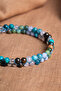 Certified Bronzite-Chrysocolla-P.&K. Quartz-Chalcedony-Apatite-Jade Taurus Zodiac Natural Stone Bracelet Odt186 - 4