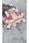 Cleo Pink Buckle Set (Ribbon Bow Glitter Butterfly 3.2 Metal Clip) - 2
