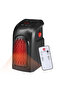 Electric Mini Handy Heater Plug- Remote Control -in Wall (400w)