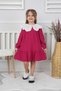 Girl's Collar Lace Detailed Dress - 5
