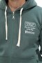 Men's Full Zip K Hooded Cotton Sweatshirt with Fleece Inside - 5