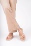 Women's Sandals - Ring Detailed Flip-Flop Women's Sandals with Rings Beige - 3