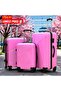 Hard Shell Lightweight 3PCS Set (20/24/28 Inch) Luggage, Smooth Wheels, Secured Lock, Suitcase - 3
