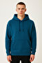 Hooded Kangaroo Pocket 3-Thread Cotton Californ Print Sweatshirt