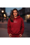 Women's 3 Thread Combed Cotton Fabric K Hooded Sweatshirt - 2