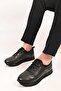 Lace-Up Stretch Detailed Eva Sole Genuine Leather Sneaker 172-64250 Men's Shoes