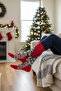 Set of 2 Christmas Stockings - Colorful Patterned Unisex Gift - 6