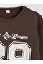Brown Printed Boys' Sweatshirt - 3