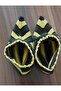 Women's Orlon Wool Yarn Handmade Knitted Patterned House Slippers Booties - 2