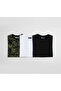 3-Piece Kids T-Shirt Set - 100% Cotton Combed - (Camouflage, Black, White) - 5