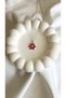 316L Steel Zircon Stone Red Flower Necklace Women Accessory Gift for Lover Necklace 45cm - 2