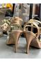 Gold Trace” Rose Gold Leather 8.5 cm 13 Points Butterfly Model Tango, Dance and Ballroom Shoes - 4