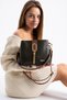 Sanmorris Gold Detailed 3-Compartment Shoulder and Crossbody Women's Bag - 7